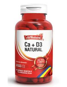 Ca + D3 – Natural x 30 capsule AdNatura