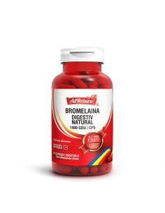 Bromelaină Digestiv Natural 1400 GDU x 30 capsule AdNatura