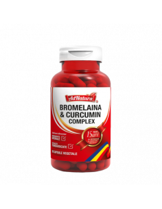 Bromelaină & Curcumin Complex x 30 capsule AdNatura