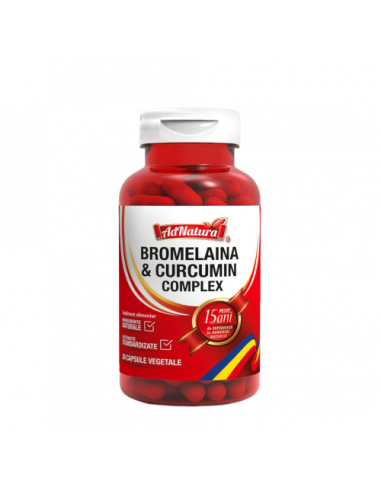 Bromelaină & Curcumin Complex x 30 capsule...