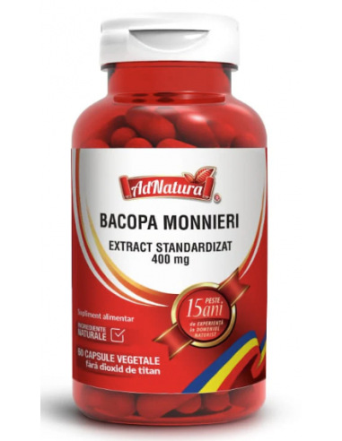 Bacopa Monnieri 400mg x 30 capsule AdNatura