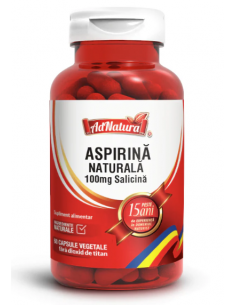 Aspirină Naturală 100mg salicină x 60 capsule AdNatura