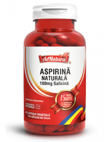 Aspirină Naturală 100mg salicină x 60 capsule...