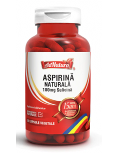 Aspirină Naturală 100mg salicină x 30 capsule AdNatura