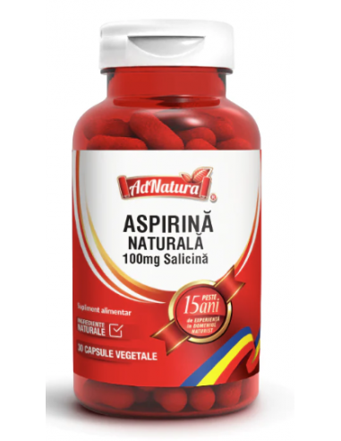 Aspirină Naturală 100mg salicină x 30 capsule...