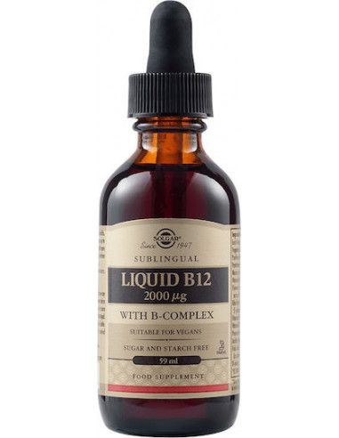 Solgar Vitamin B12 Liquid B-Complex, 59 ml