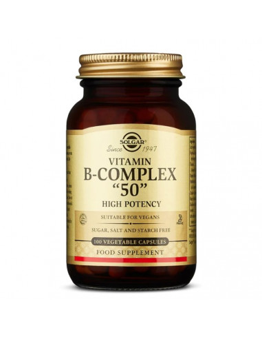 Solgar Vitamin B-Complex 50, 50 capsule vegetale