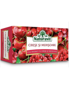 Naturavit Ceai de Cireșe și Merișoare, 20 plicuri