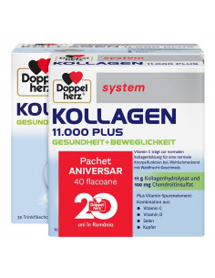 System kollagen 11.000 Plus, pachet 40 fiole (30 + 10),...