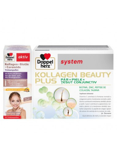 Pachet Kollagen Beauty 30 fiole + Kollagen...