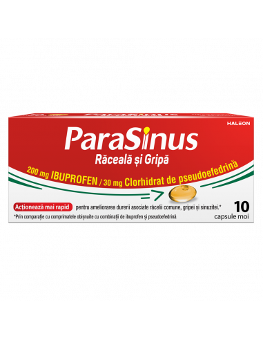Parasinus Răceală și Gripă 200 mg/30 mg, 10...