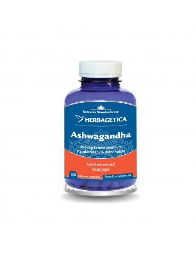 Ashwagandha, 120 capsule, Herbagetica