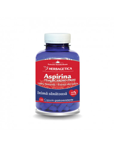 Aspirina Naturala Cardio Prim, 120 capsule,...