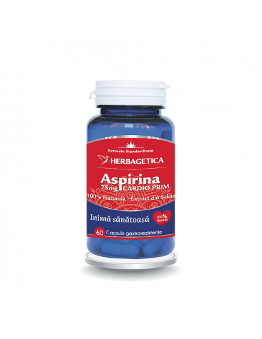 Aspirina Naturala Cardio Prim, 60 capsule,...