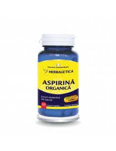 Aspirina Organica, 30 capsule, Herbagetica