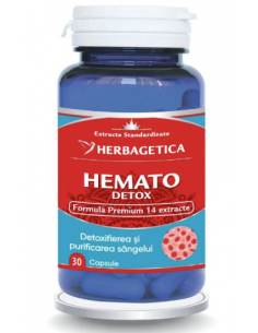 Hematodetox, 30 capsule, Herbagetica