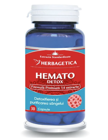 Hematodetox, 30 capsule, Herbagetica