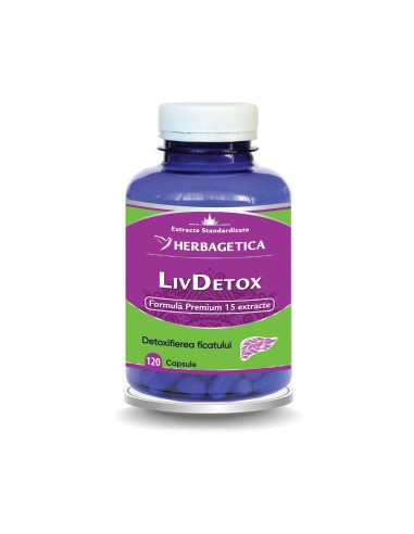 Livdetox, 120 capsule, Herbagetica
