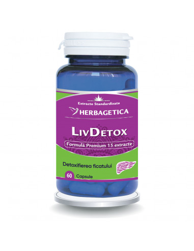 Livdetox, 60 capsule, Herbagetica