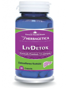 Livdetox, 30 capsule, Herbagetica