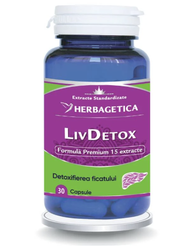 Livdetox, 30 capsule, Herbagetica