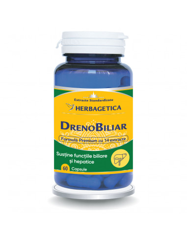 Drenobiliar, 60 capsule, Herbagetica