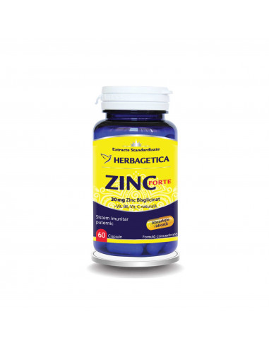 Zinc Forte, 60 capsule, Herbagetica