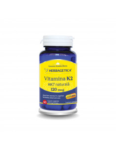 Vitamina K2 Mk7 Naturala 120 Mcg, 60 capsule, Herbagetica