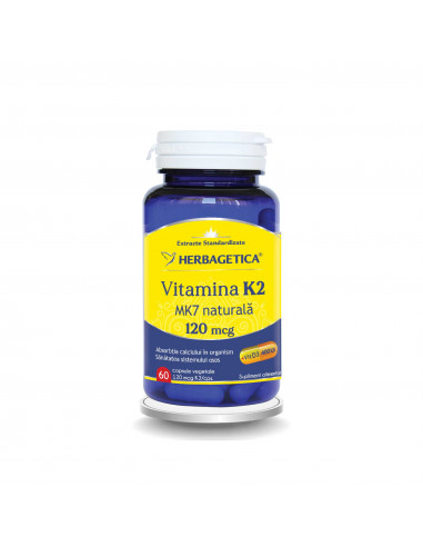 Vitamina K2 Mk7 Naturala 120 Mcg, 60 capsule,...