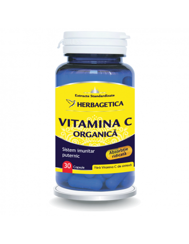 Vitamina C Organica, 30 capsule, Herbagetica