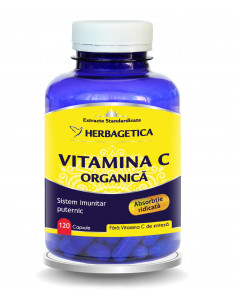 Vitamina C Organica, 120 capsule, Herbagetica