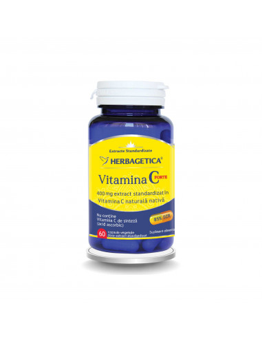 Vitamina C Forte 400 mg, 60 capsule, Herbagetica