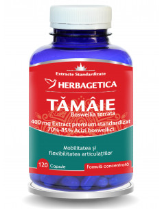 Tămâie Boswellia serrata, 120 capsule, Herbagetica
