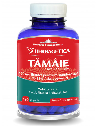 Tămâie Boswellia serrata, 120 capsule, Herbagetica