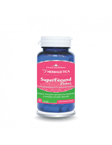 Superfecund Femei, 30 capsule, Herbagetica
