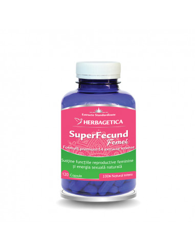 Superfecund Femei, 120 capsule, Herbagetica