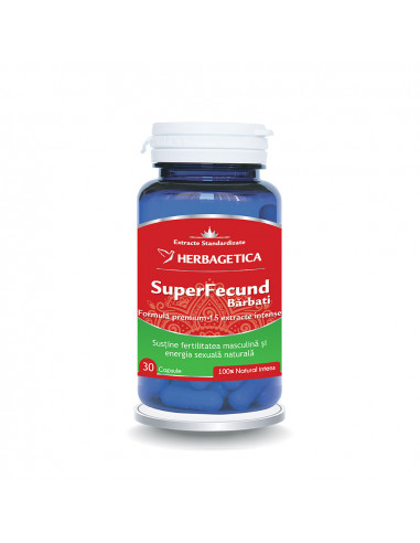 SuperFecund Bărbați, 30 capsule, Herbagetica