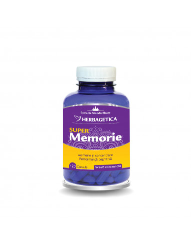 Super Memorie, 120 capsule, Herbagetica