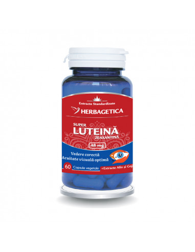Super Luteina Zeaxantina, 60 capsule, Herbagetica