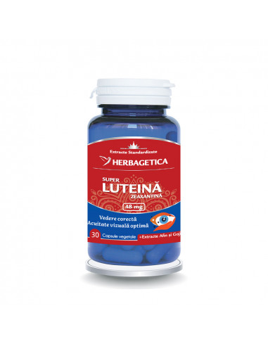 Super Luteina Zeaxantina, 30 capsule, Herbagetica
