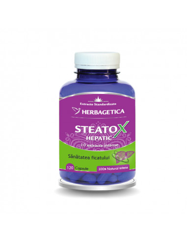 Steatox Hepatic, 120 capsule, Herbagetica