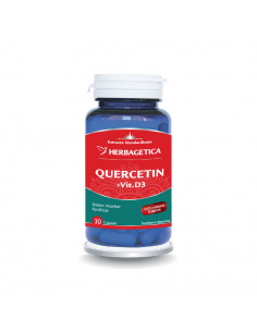 Quercetin + Vitamina D3, 30 capsule, Herbagetica