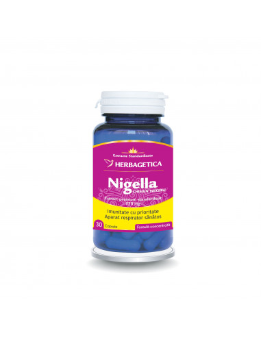 Nigella Chimen Negru, 30 capsule, Herbagetica