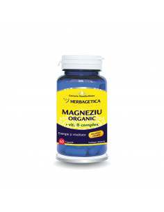 Magneziu Organic B Complex, 60 capsule, Herbagetica
