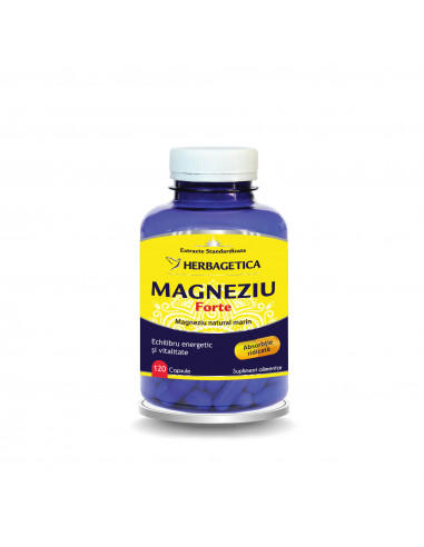 Magneziu Forte, 120 capsule, Herbagetica