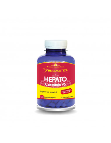 Hepato Curcumin 95, 120 capsule, Herbagetica