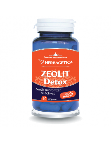 Zeolit Detox, 30 capsule, Herbagetica