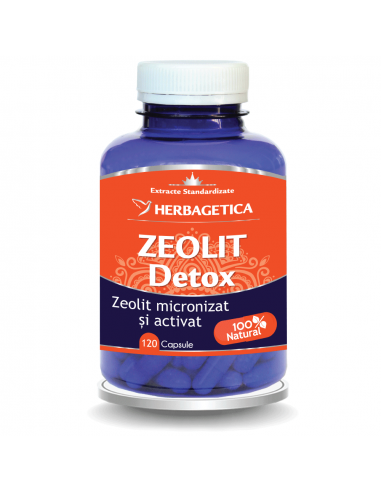 Zeolit Detox, 120 capsule, Herbagetica