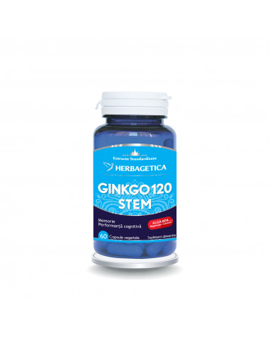 Ginkgo 120 Stem, 60 capsule, Herbagetica