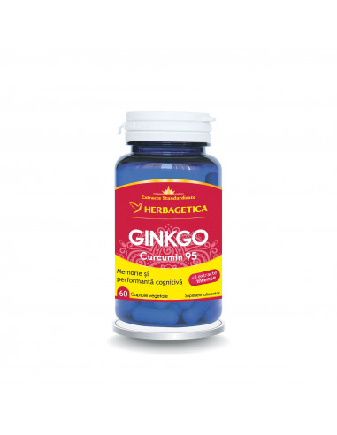 Ginkgo Curcumin 95, 60 capsule, Herbagetica
